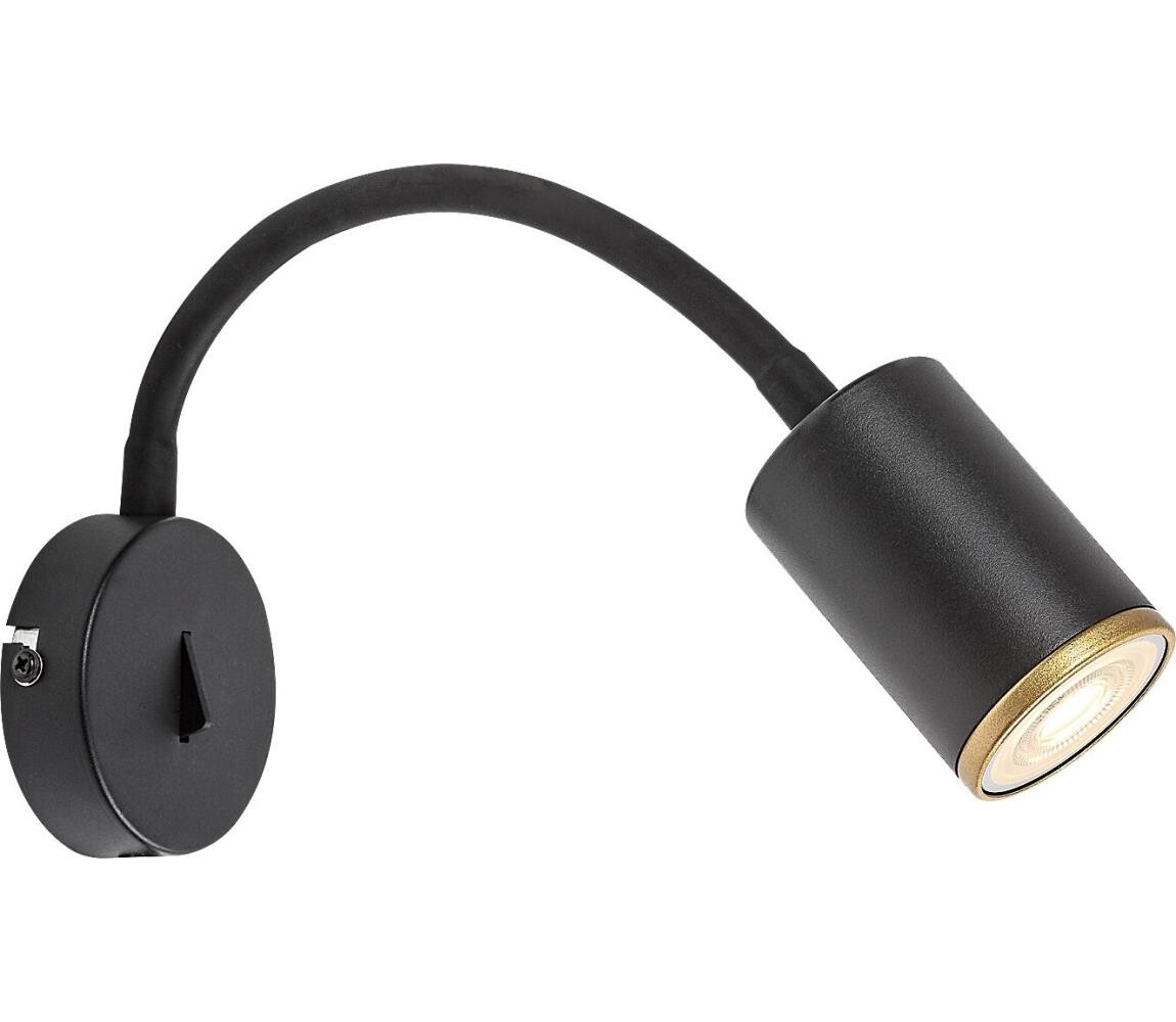 Rabalux 73111 - Nástěnné bodové svítidlo NOLIE 1xGU10/15W/230V černá 73111
