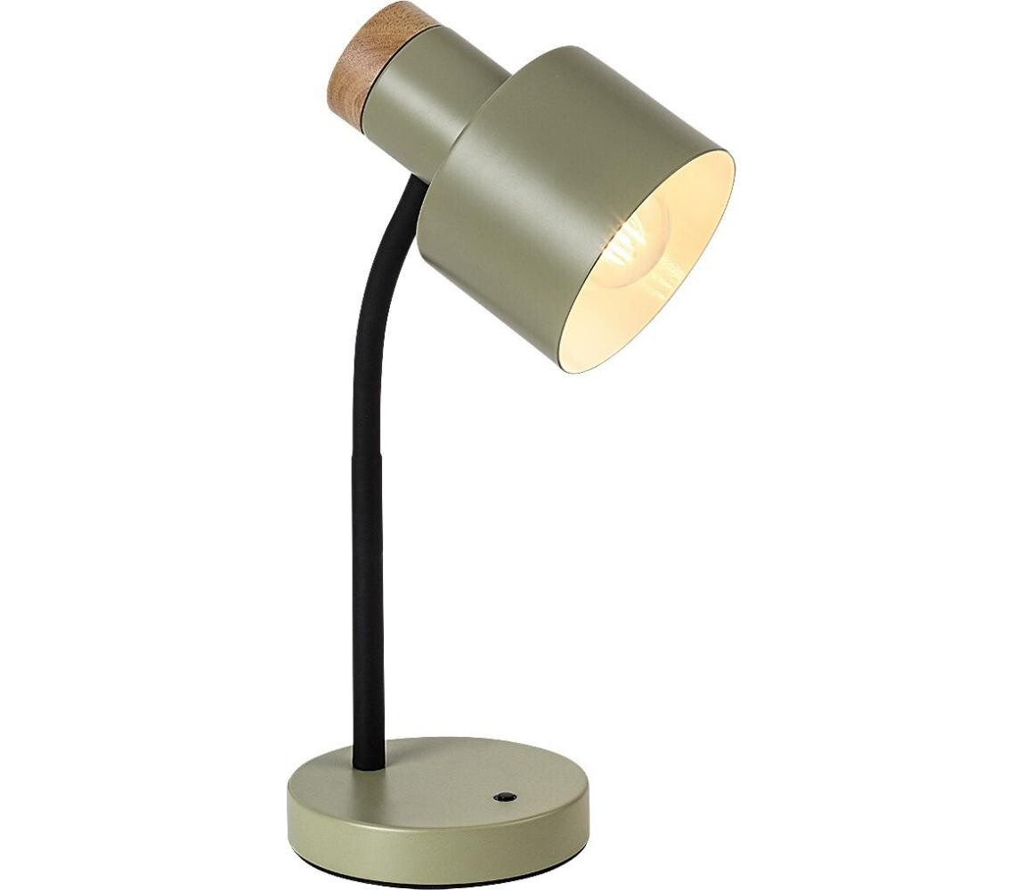 Rabalux 74099 - Stolní lampa PASTRO 1xE27/20W/230V khaki 74099