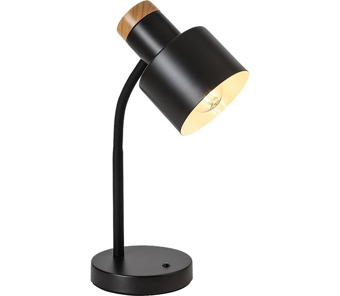 Rabalux 74096 - Stolní lampa PASTRO 1xE27/20W/230V černá 74096