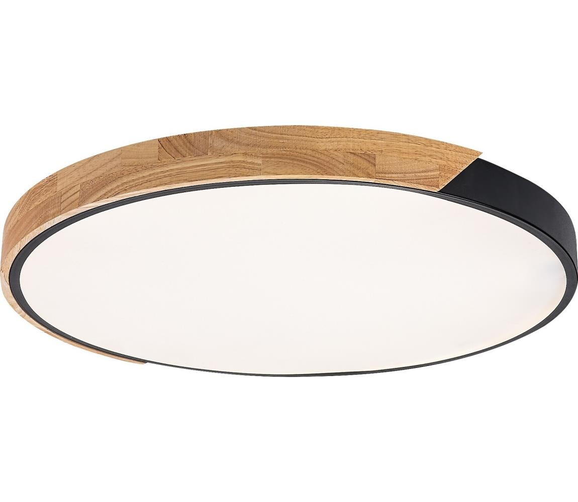 Rabalux 71418 - LED Stropní sv MAPLE2 42W/230V 3000/4000/6500K černá/dub pr.41cm 71418