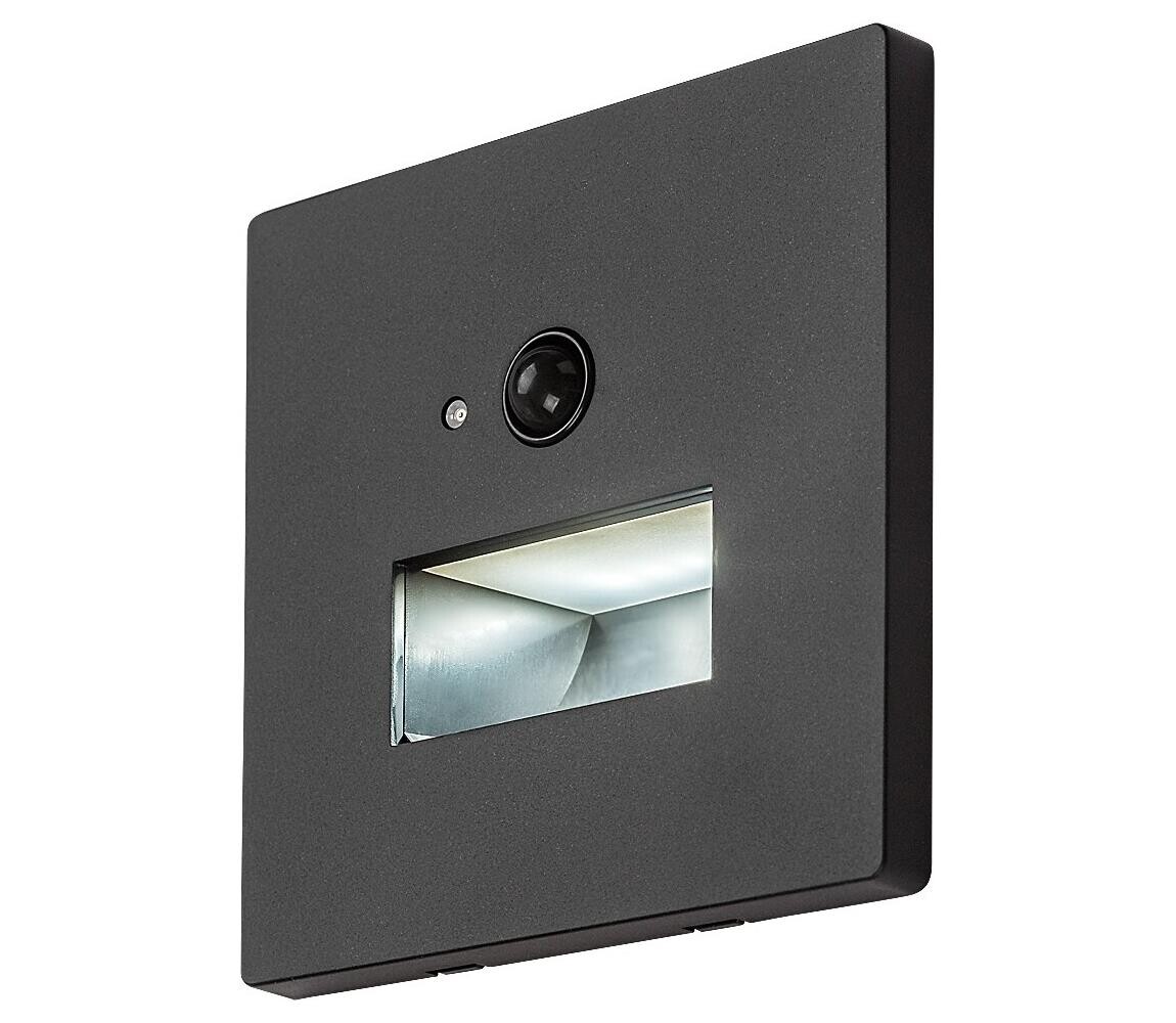 Rabalux 77197-LED Schod sv se senz poh a soum LUNCA 1W/230V 3000/4500/6500Kčerná 77197