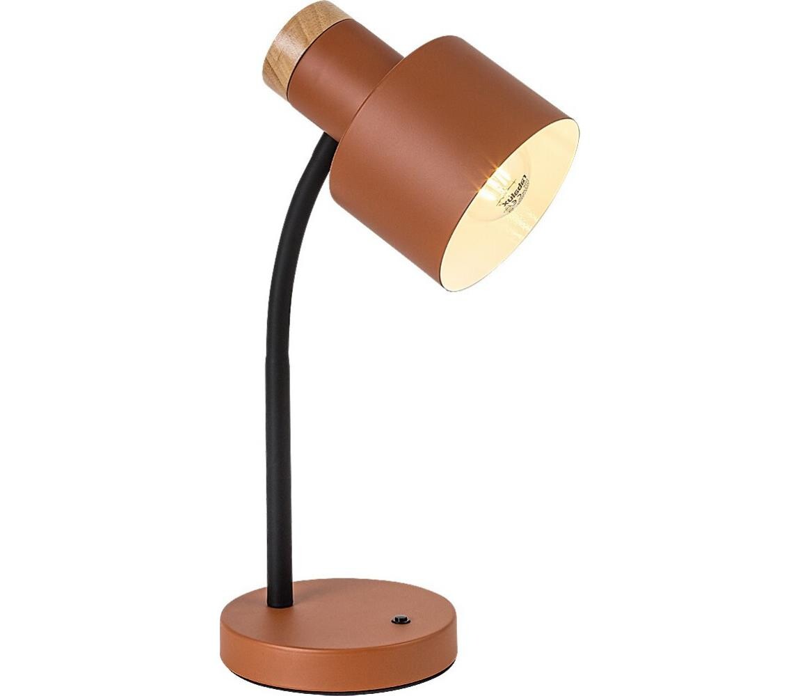 Rabalux 74100 - Stolní lampa PASTRO 1xE27/20W/230V oranžová 74100