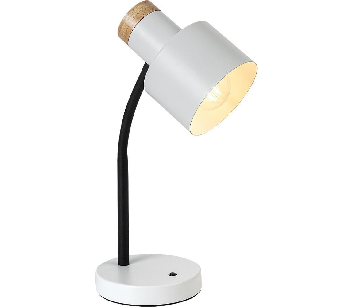 Rabalux 74098 - Stolní lampa PASTRO 1xE27/20W/230V bílá 74098