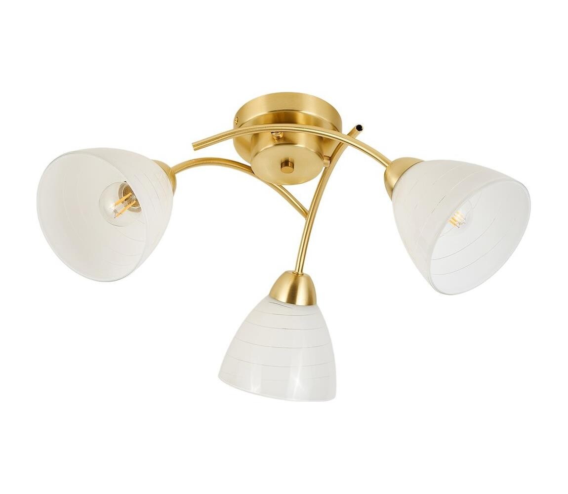 Přisazený lustr CLARA 3xE27/15W/230V zlatá ML2760