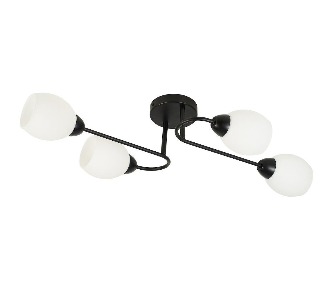 Přisazený lustr KING 4xE27/15W/230V černá ML2755