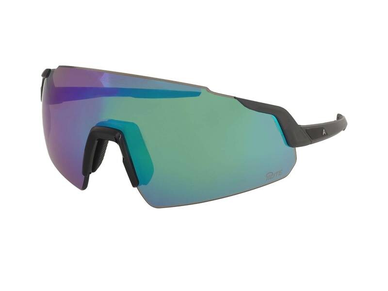 Alpina Turbo Q-Lite Midnight-Grey Matt/Green Mirror/Pink