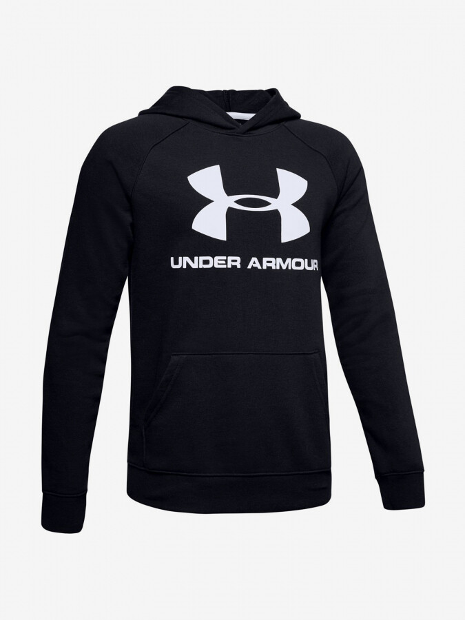 Mikina Under Armour Rival Logo Hoodie-Blk