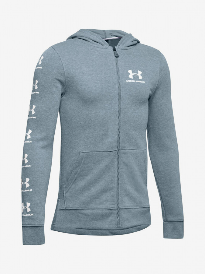 Mikina Under Armour Rival Full Zip Hoody-Gry