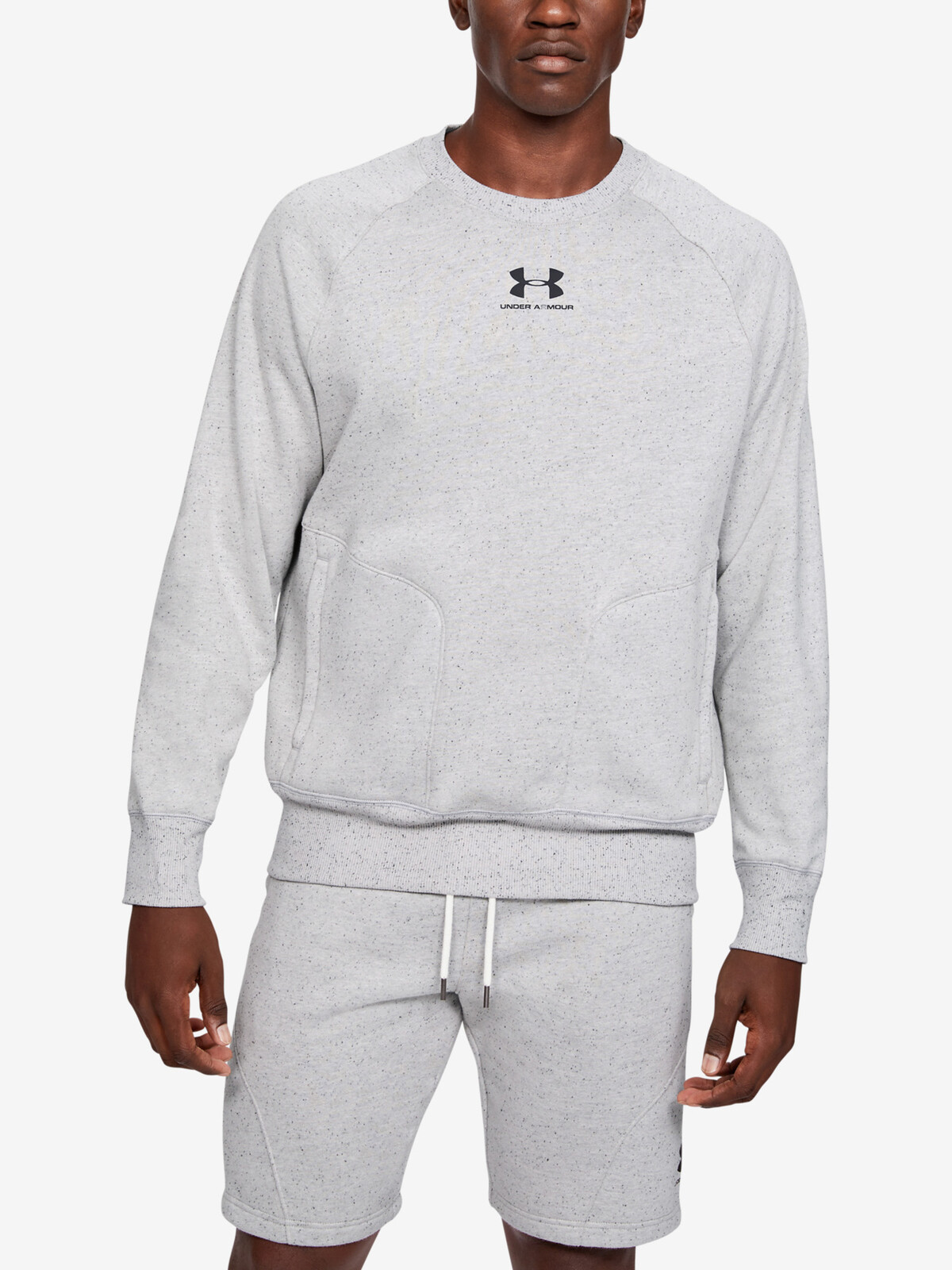 Under Armour Mikina Speckled Fleece Crew - Pánské