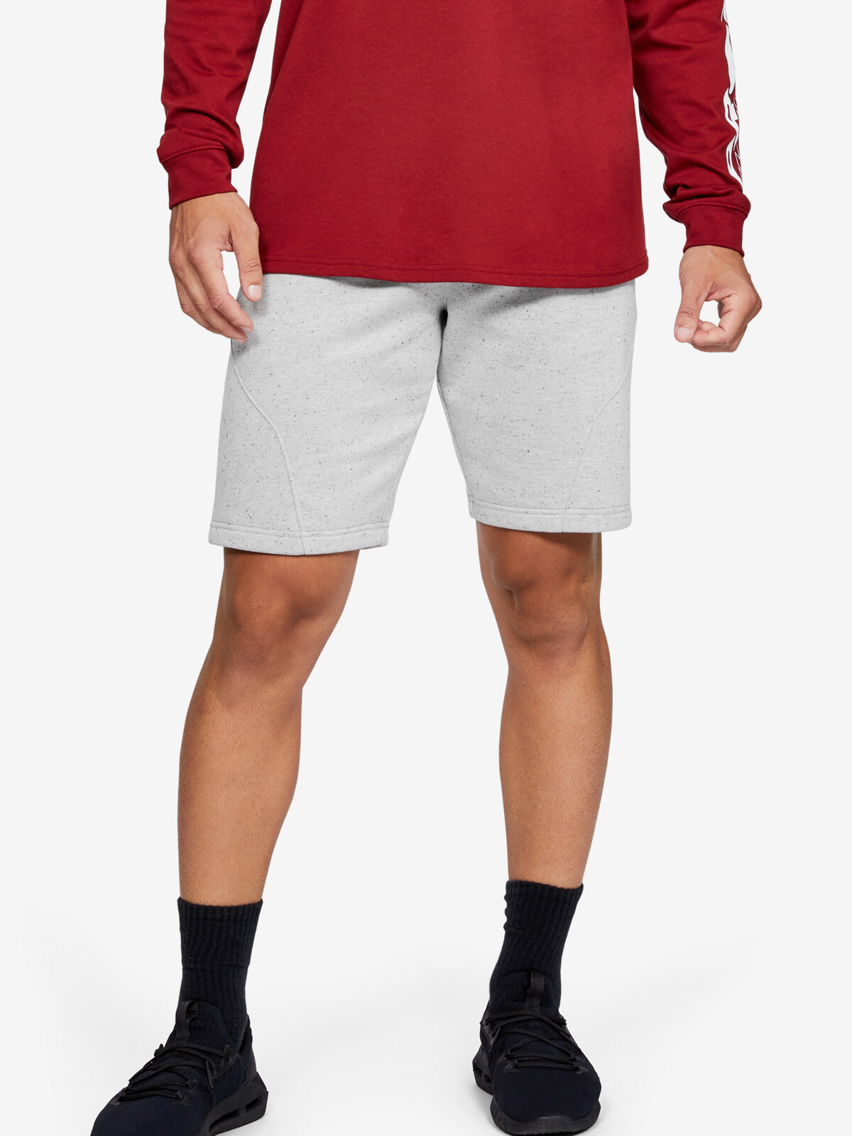 Under Armour Kraťasy Speckled Fleece Shorts - Pánské