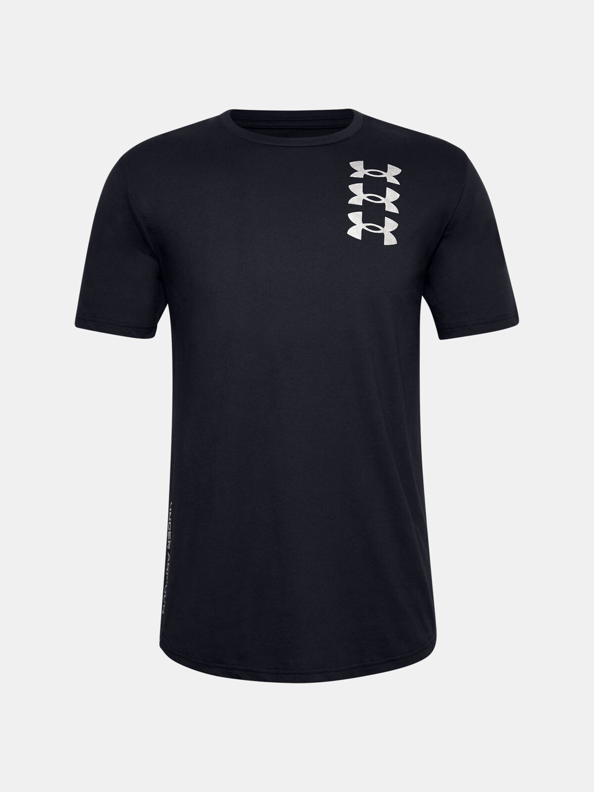 Under Armour Tričko UA TRIPLE STACK LOGO SS-BLK - Pánské