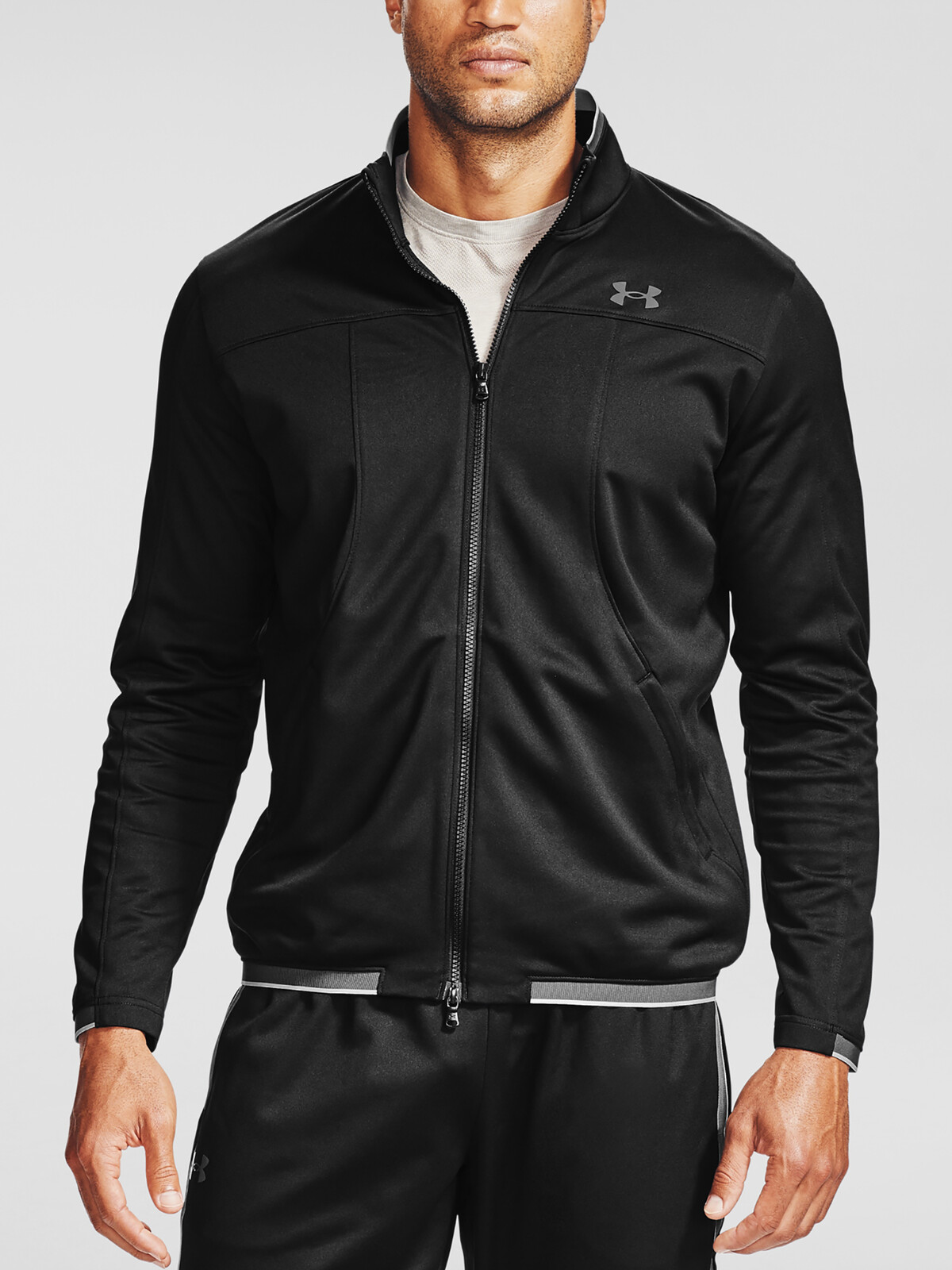 Under Armour Bunda UA Recover Knit Track Jacket-BLK - Pánské