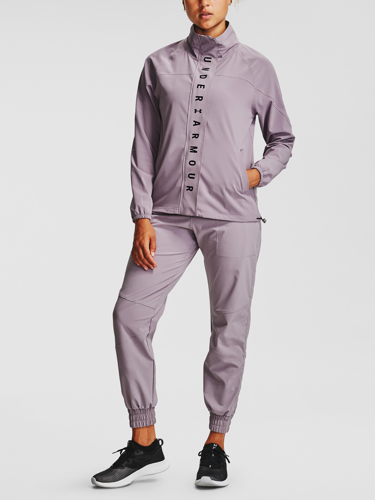 Under Armour Bunda Recover Woven Jacket-PPL - Dámské