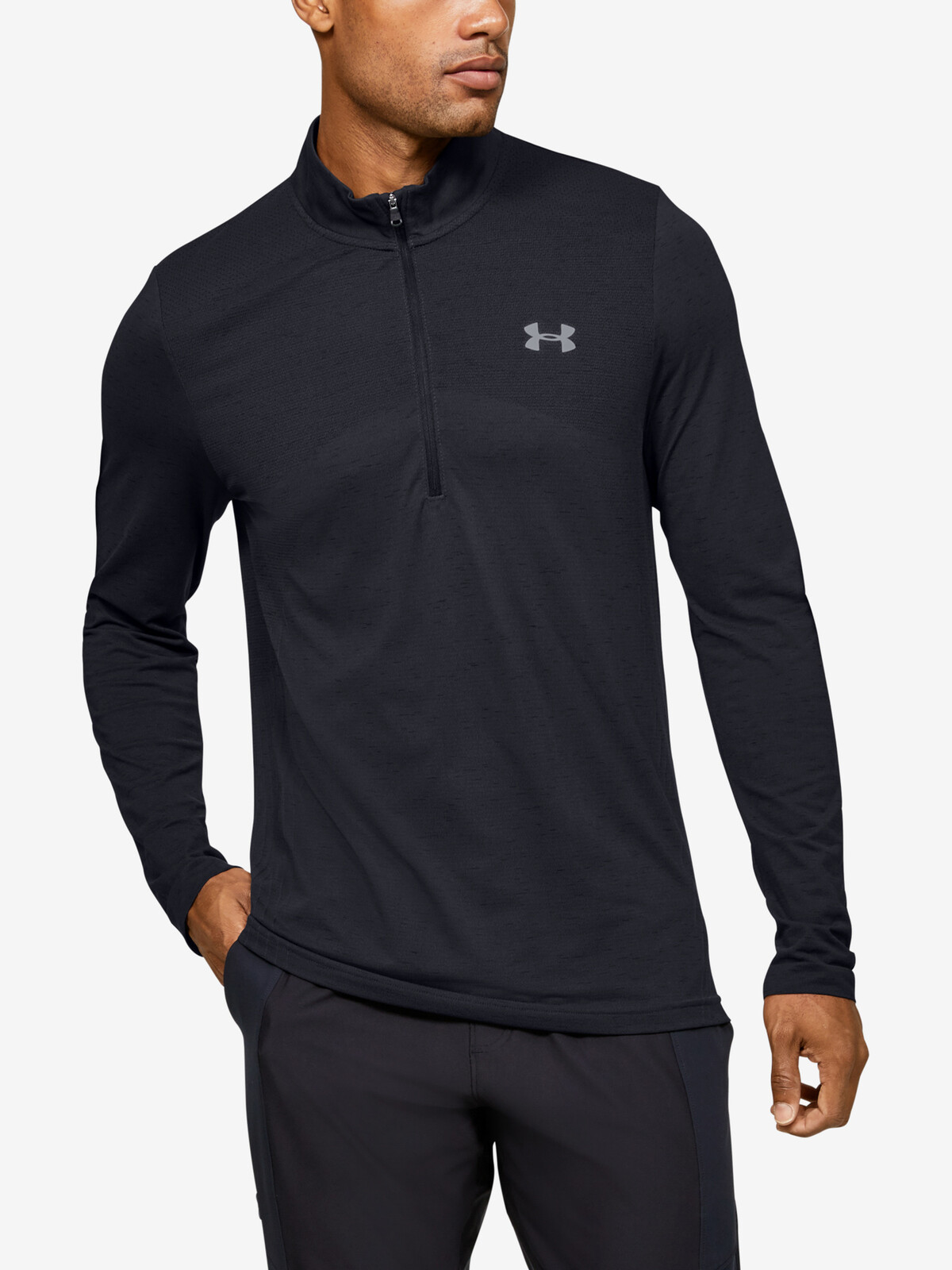 Under Armour Tričko Seamless 1 2 Zip - Pánské