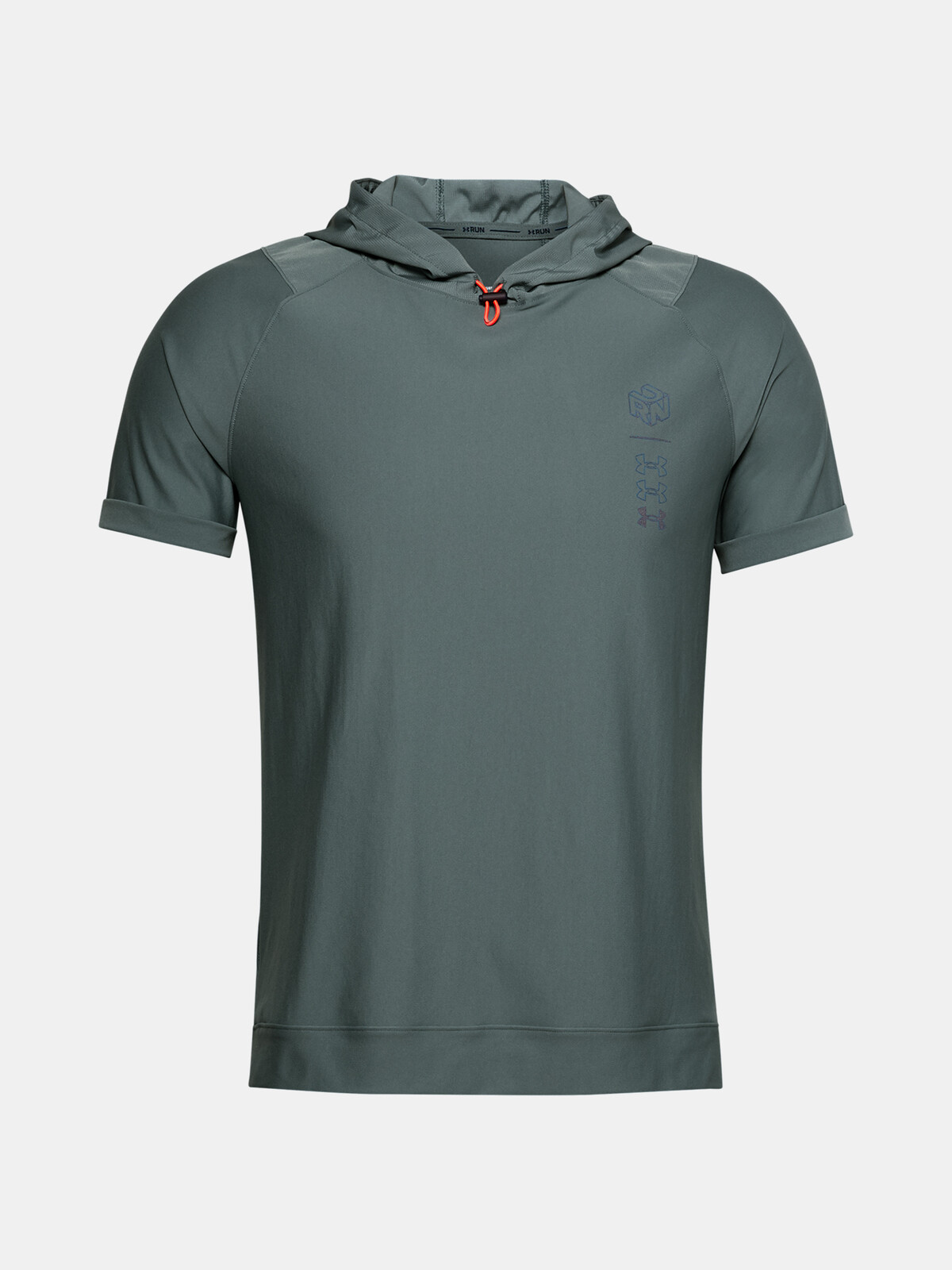 Mikina Under Armour UA Run Anywhere Hooded SS-BLU