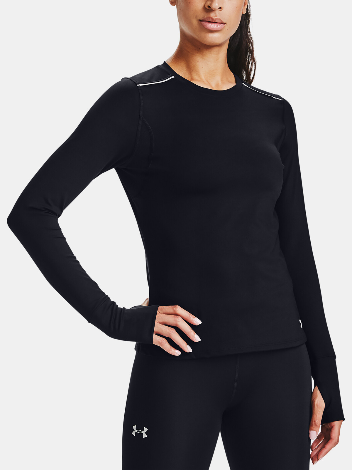 Under Armour Mikina Empowered LS Crew-BLK - Dámské
