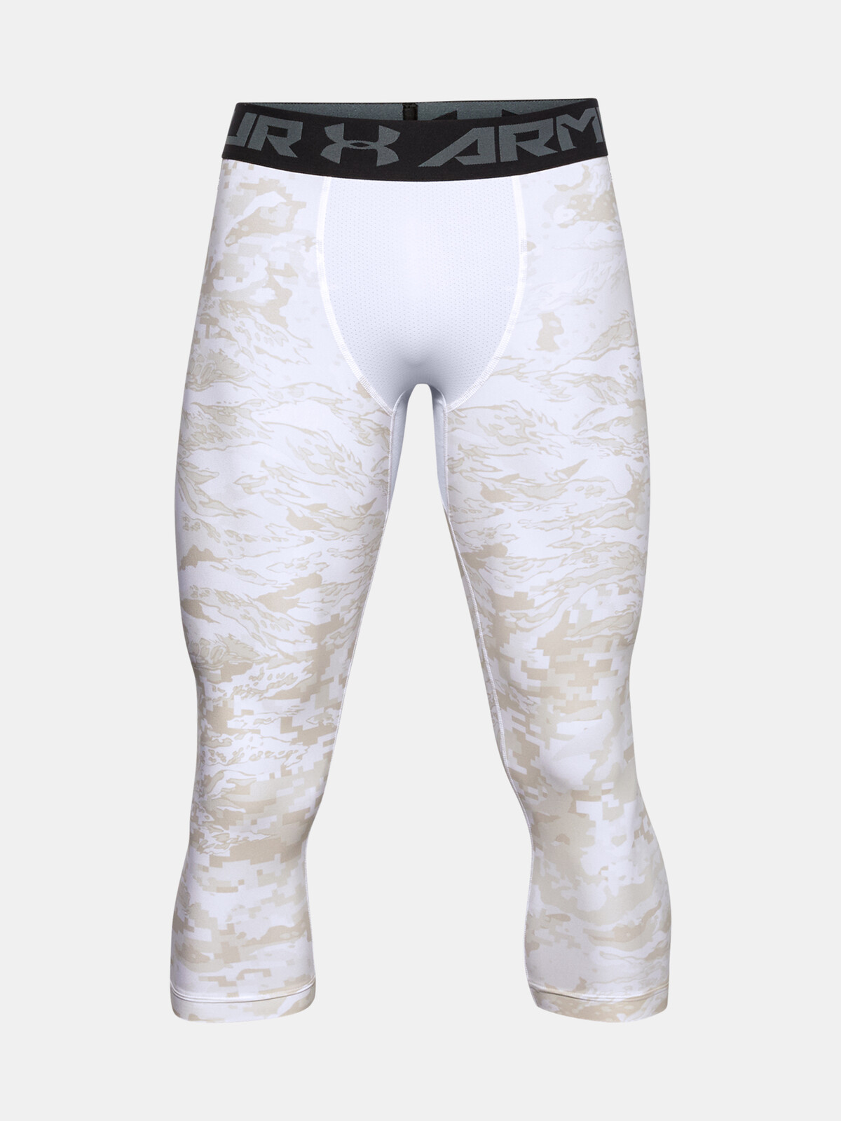 Under Armour Legíny UA HG 3/4 Print Leggings-WHT - Pánské