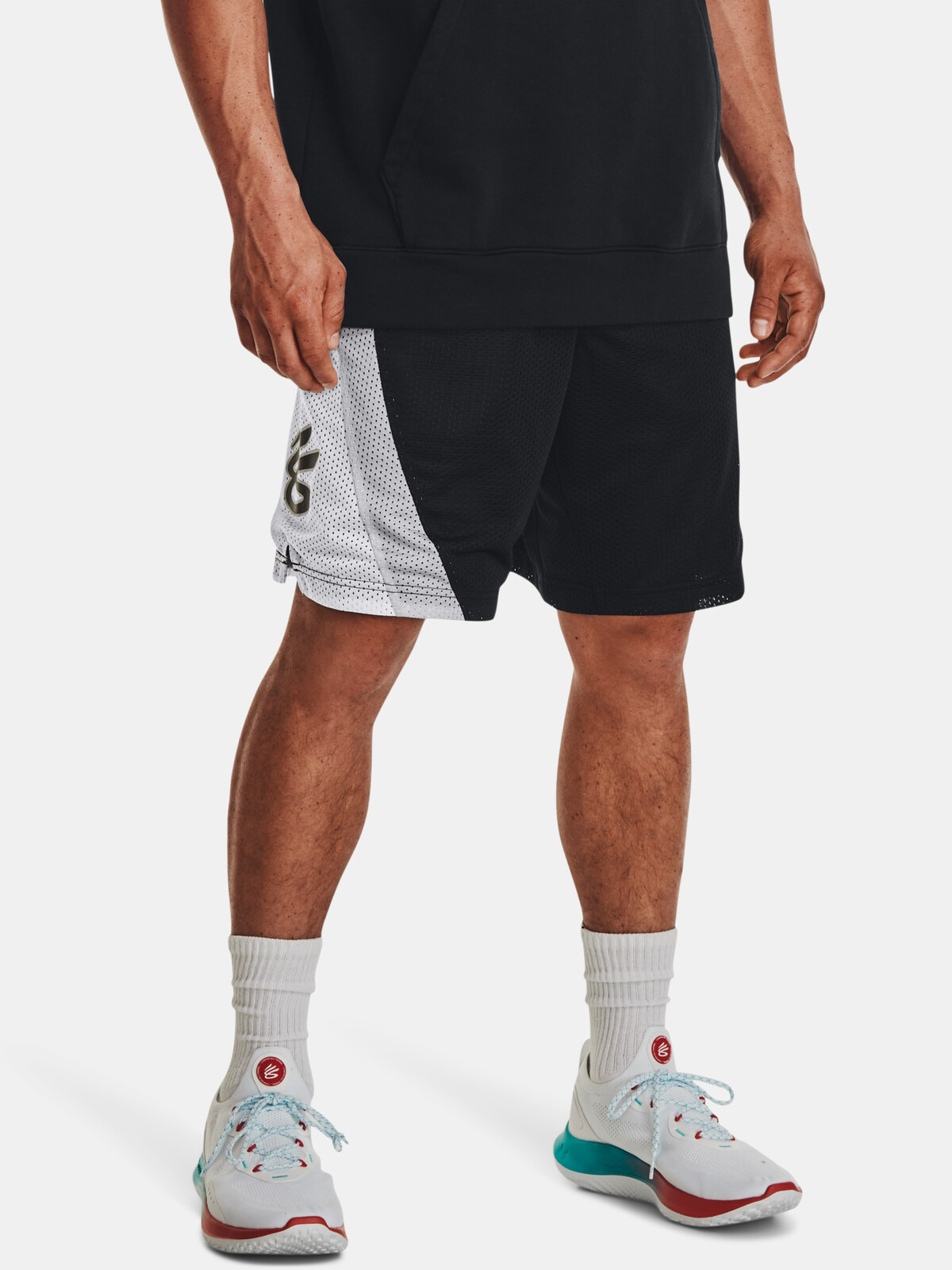 Under Armour Kraťasy Curry Splash 9'' Short-BLK - Pánské