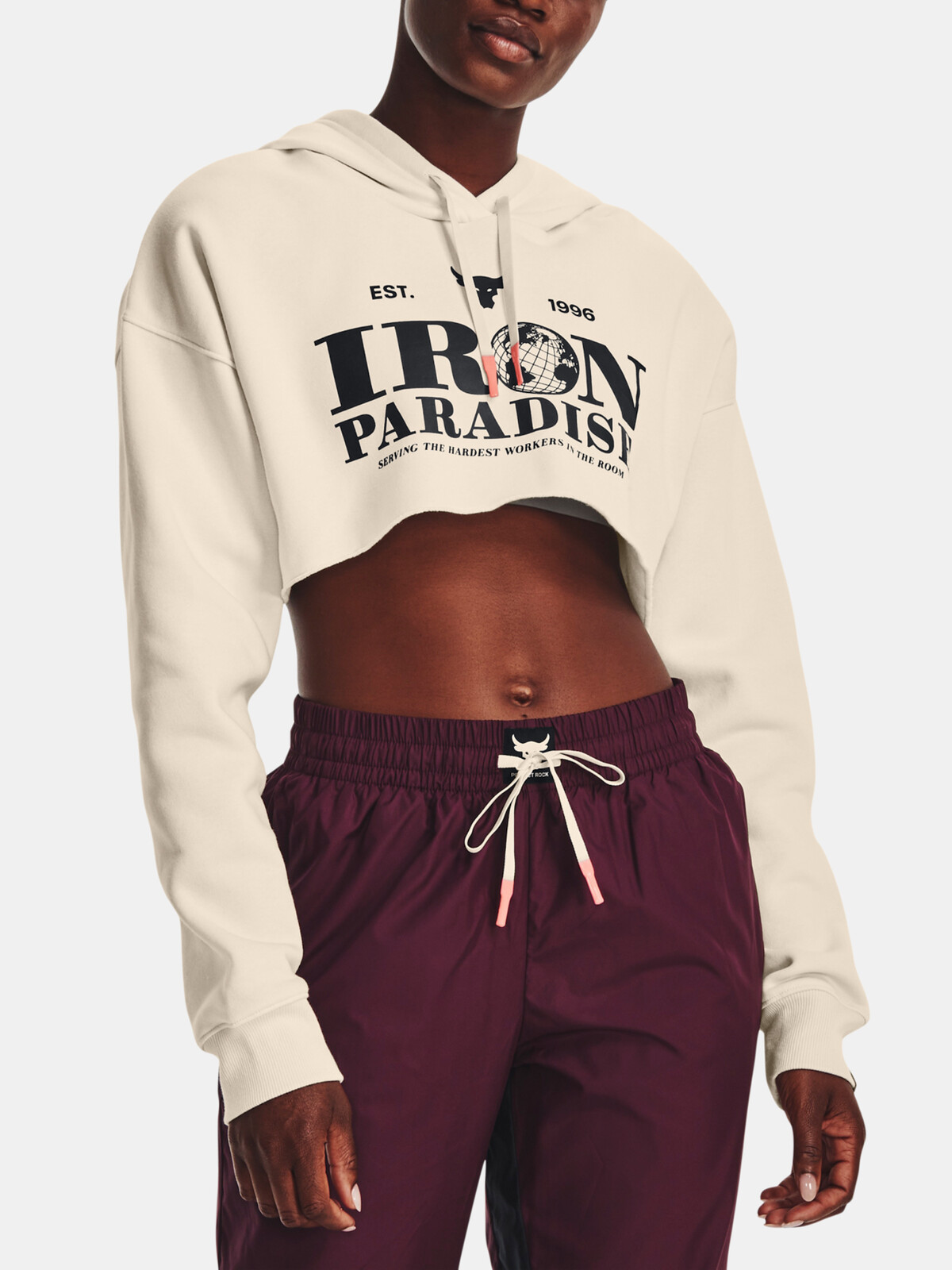 Bílá dámská mikina Under Armour Crop