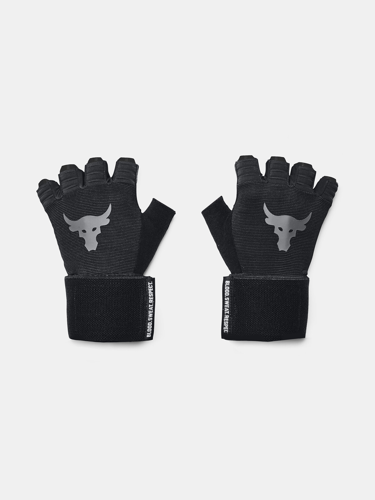 Under Armour UA Project Rock Tréninkové černé rukavice