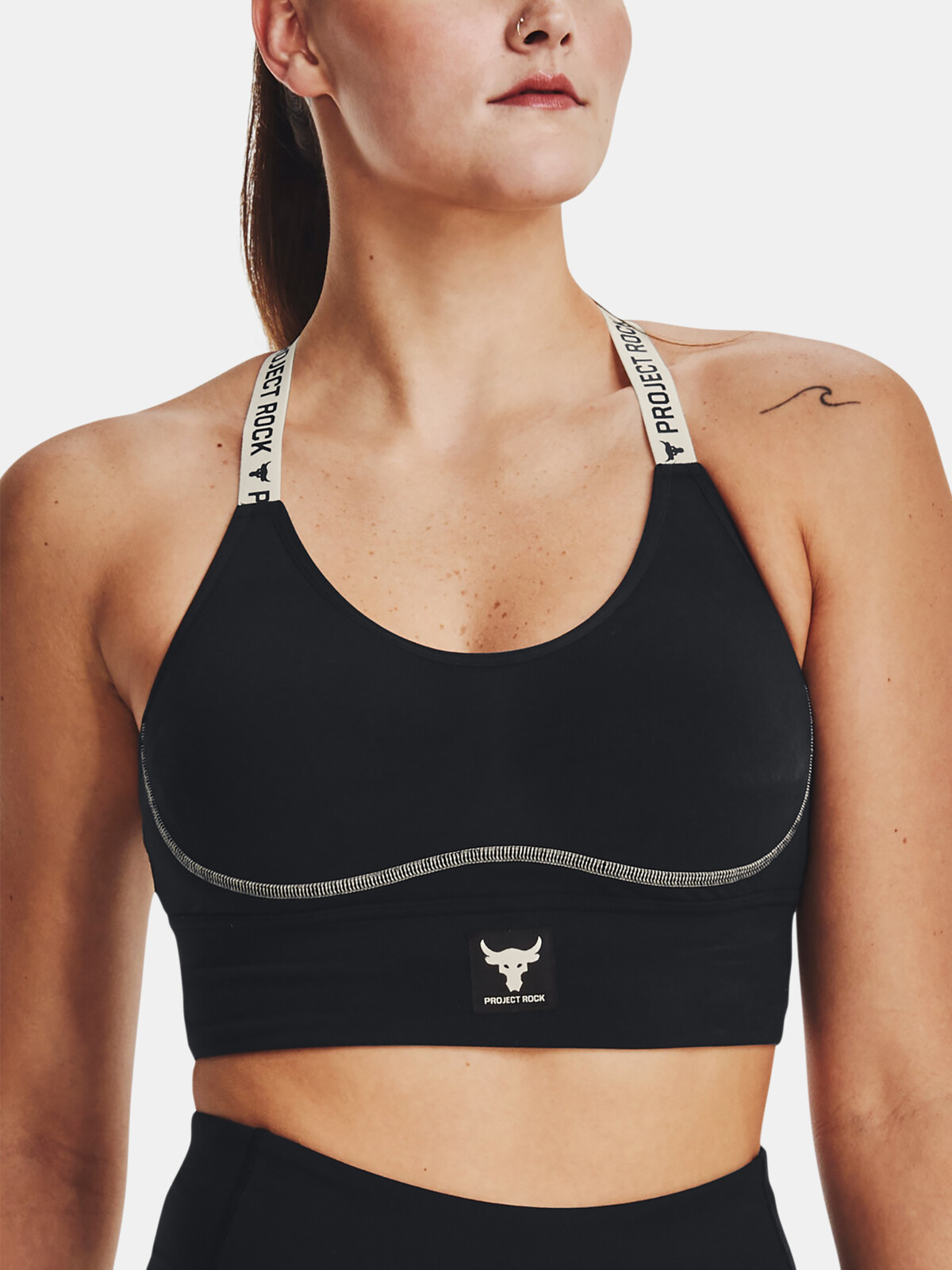 Under Armour Podprsenka Pjt Rock Infty Mid Bra-BLK - Dámské
