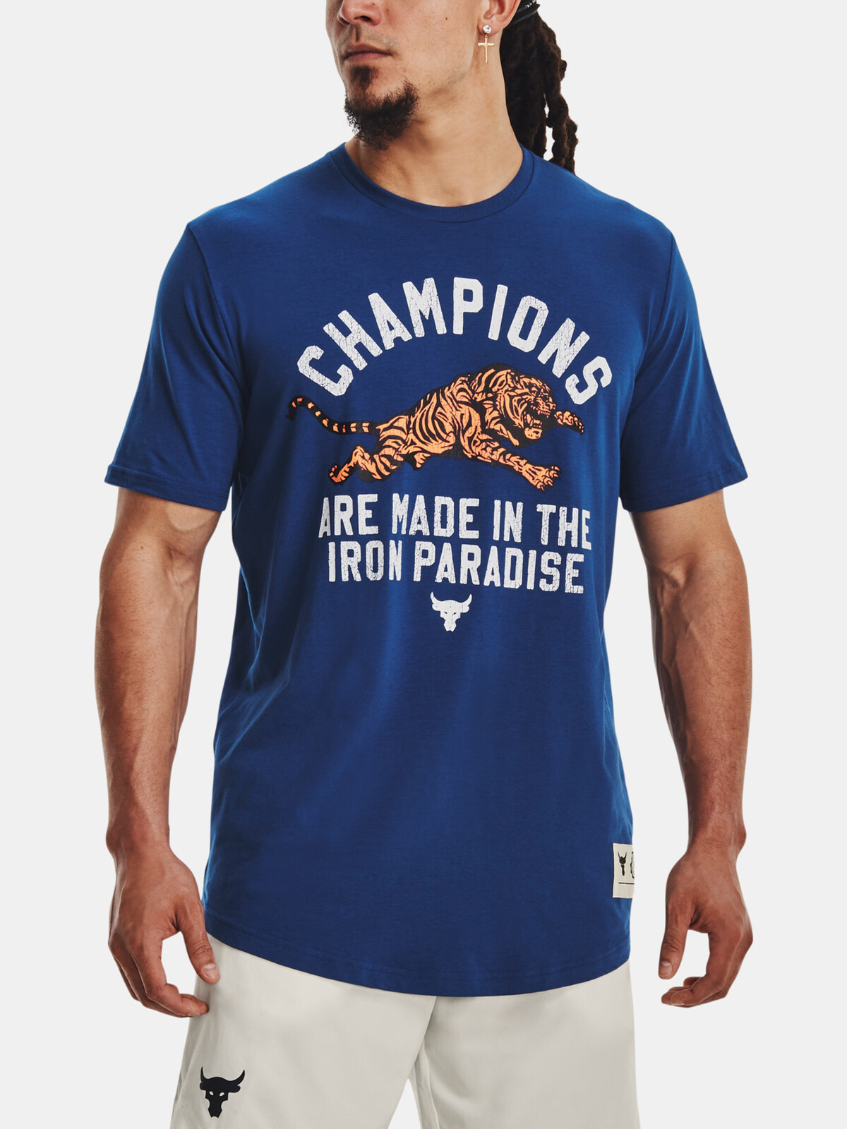 Pánské triko Under Armour UA PJT ROCK CHAMP SS-BLU