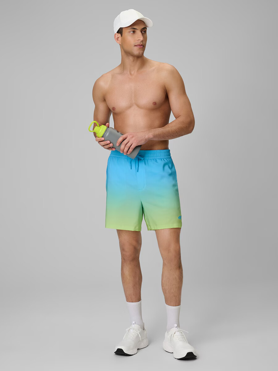 Pánské plážové boardshorty 4f modrá s