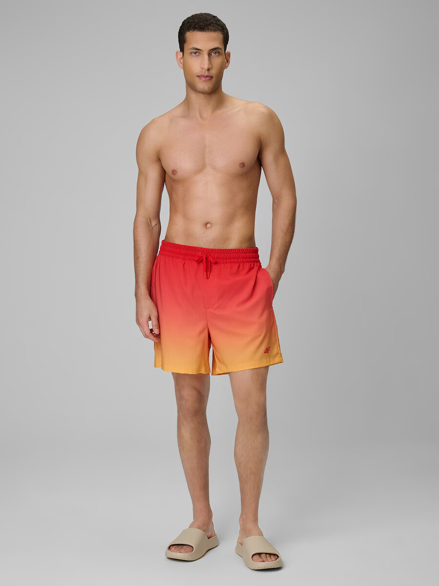 Pánské plážové boardshorty 4f červená m