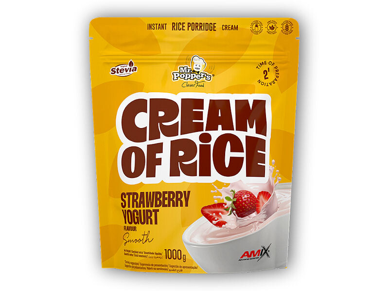 Amix Mr.Popper's Cream of Rice 1000g Varianta: strawberry yogurt