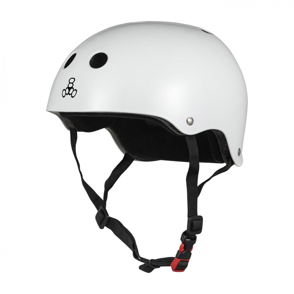 Triple Eight - The Certified Sweatsaver Helmet White Glossy - helma Velikost: XS/S