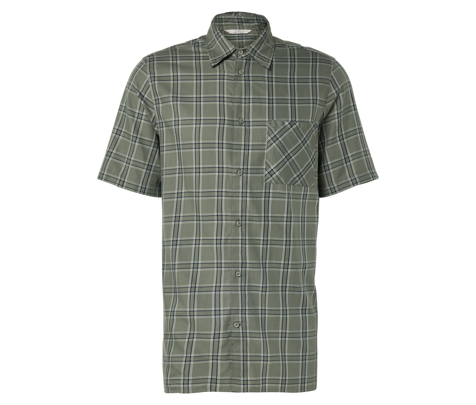Tchibo - Outdoorová košile - pro muže - vel. S 37/38 - barva: zelená/kostkovaný