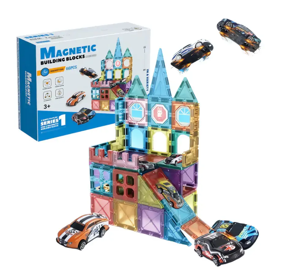 Toybit Magnetická 3D stavebnice Cars MSTB2440