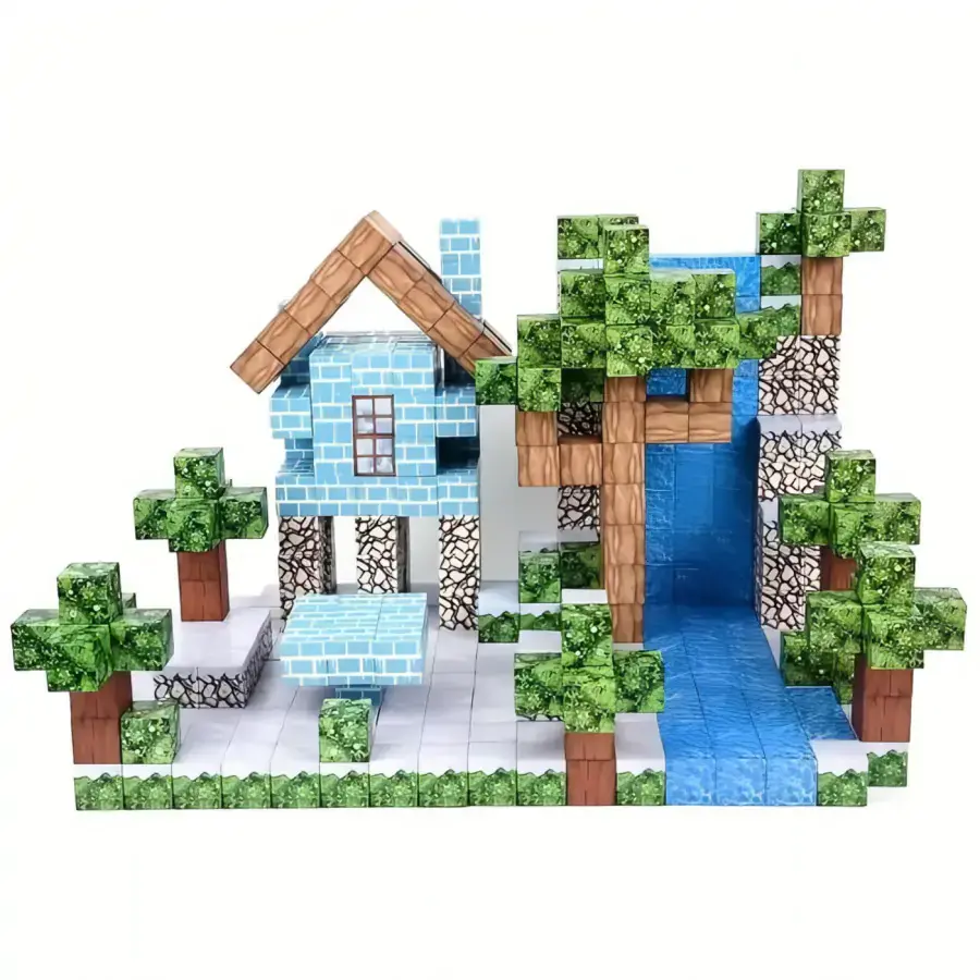 Toybit Magnetická stavebnice Minecraft Waterfall nature MSTB2449