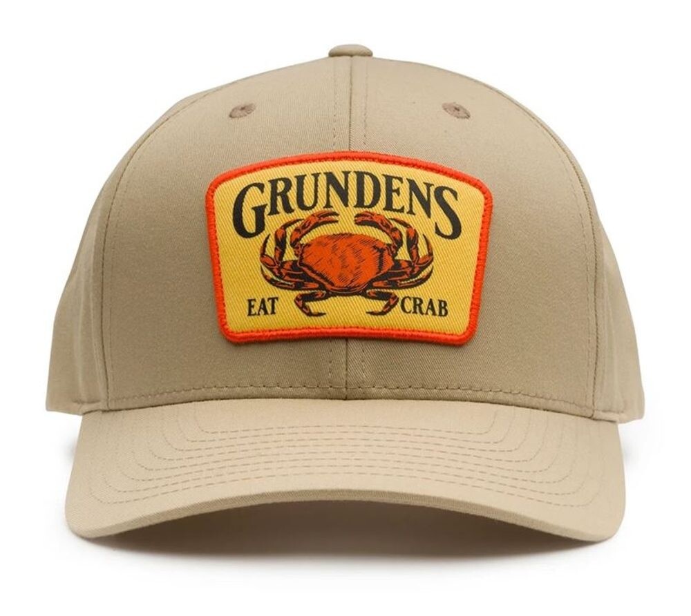 Grundéns Kšiltovka Eat Crab Trucker 312 Khaki/White O/S