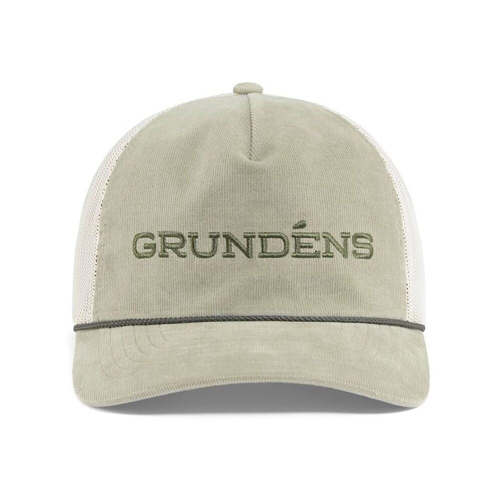Grundéns Kšiltovka Cord Wordmark Trucker Light Olive O/S