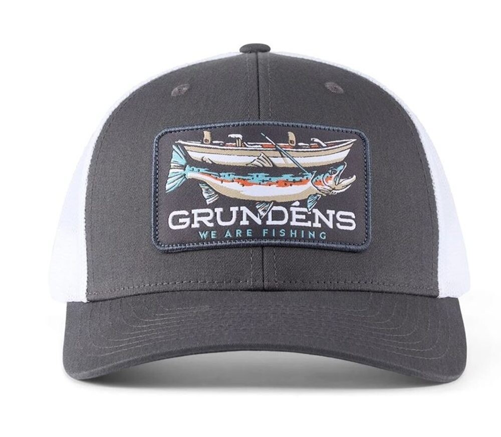 Grundéns Kšiltovka Drift Boat Trucker Charcoal/White O/S