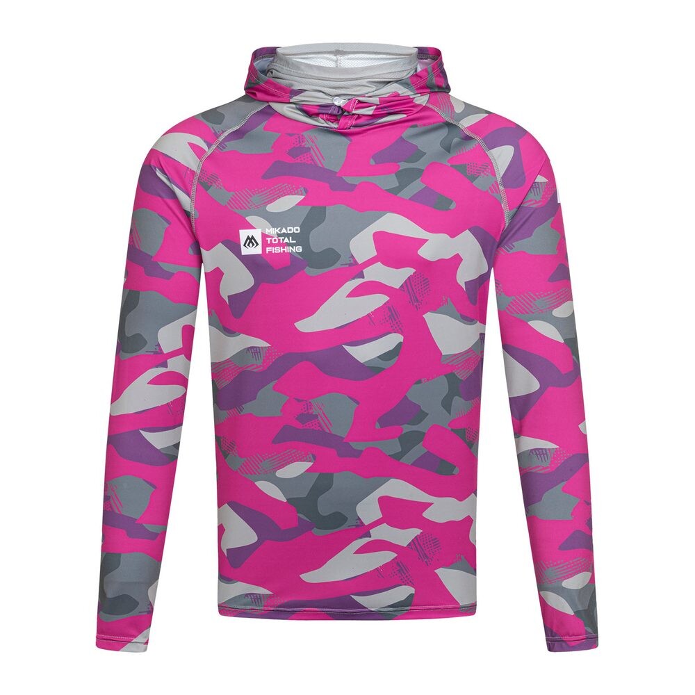 Mikado Mikina s kapucí a nákrčníkem s UPF filtrem Lady Camo - L
