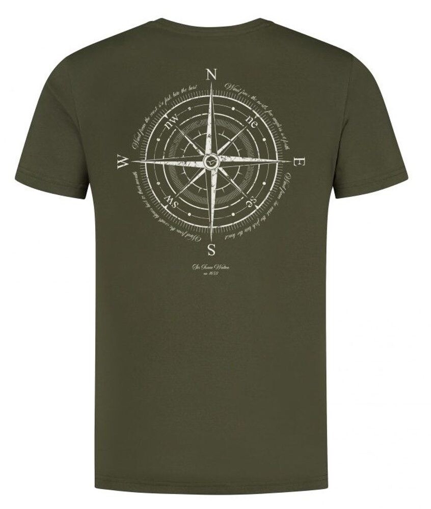 Korda Tričko Compass Tee Dark Olive - 4XL