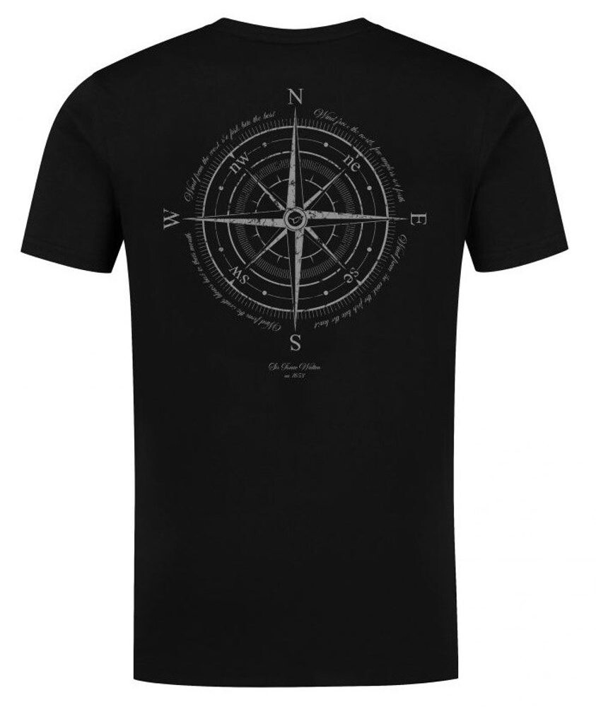 Korda Tričko Compass Tee Black - 4XL