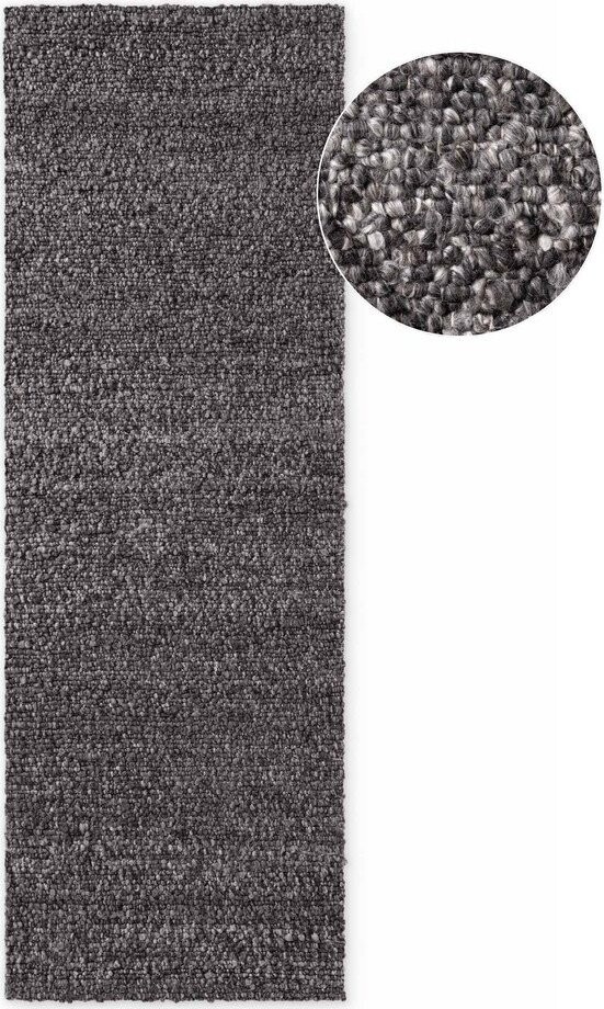 Tmavě šedý ručně tkaný běhoun 80x300 cm Notting Hill Portobello – Ted Baker