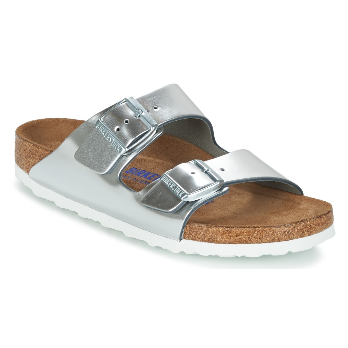 BIRKENSTOCK  Arizona Soft Footbed  Stříbrná