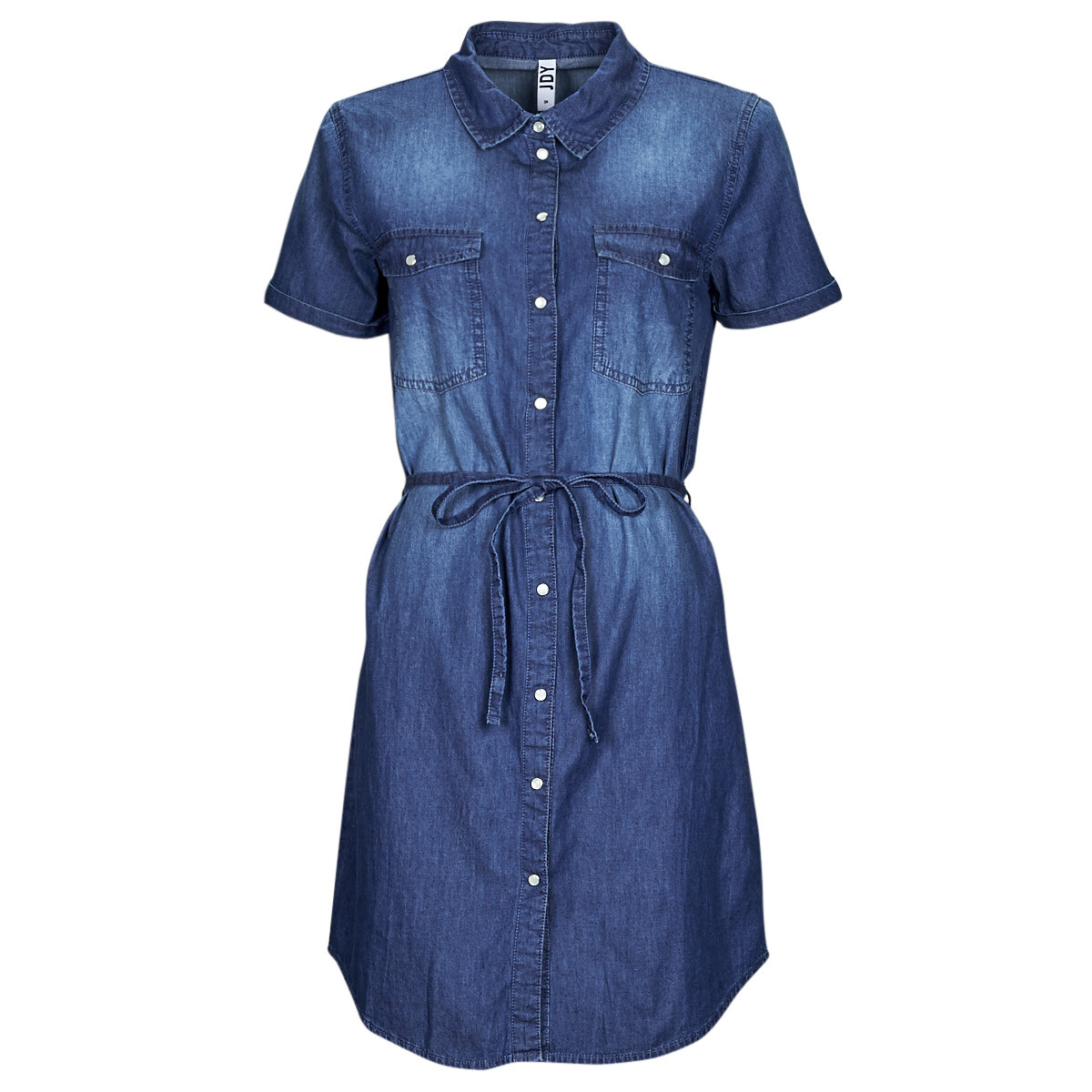 JDY  JDYBELLA S/S SHIRT DRESS  Modrá