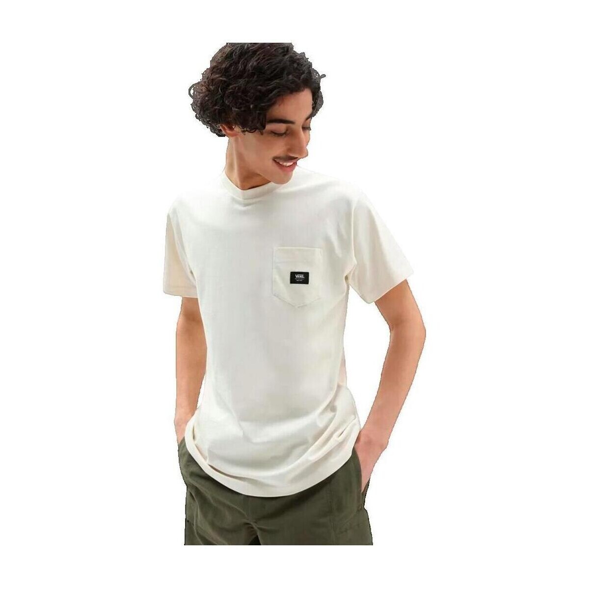 Vans  T-shirt  Woven Patch Pocket beige  Béžová