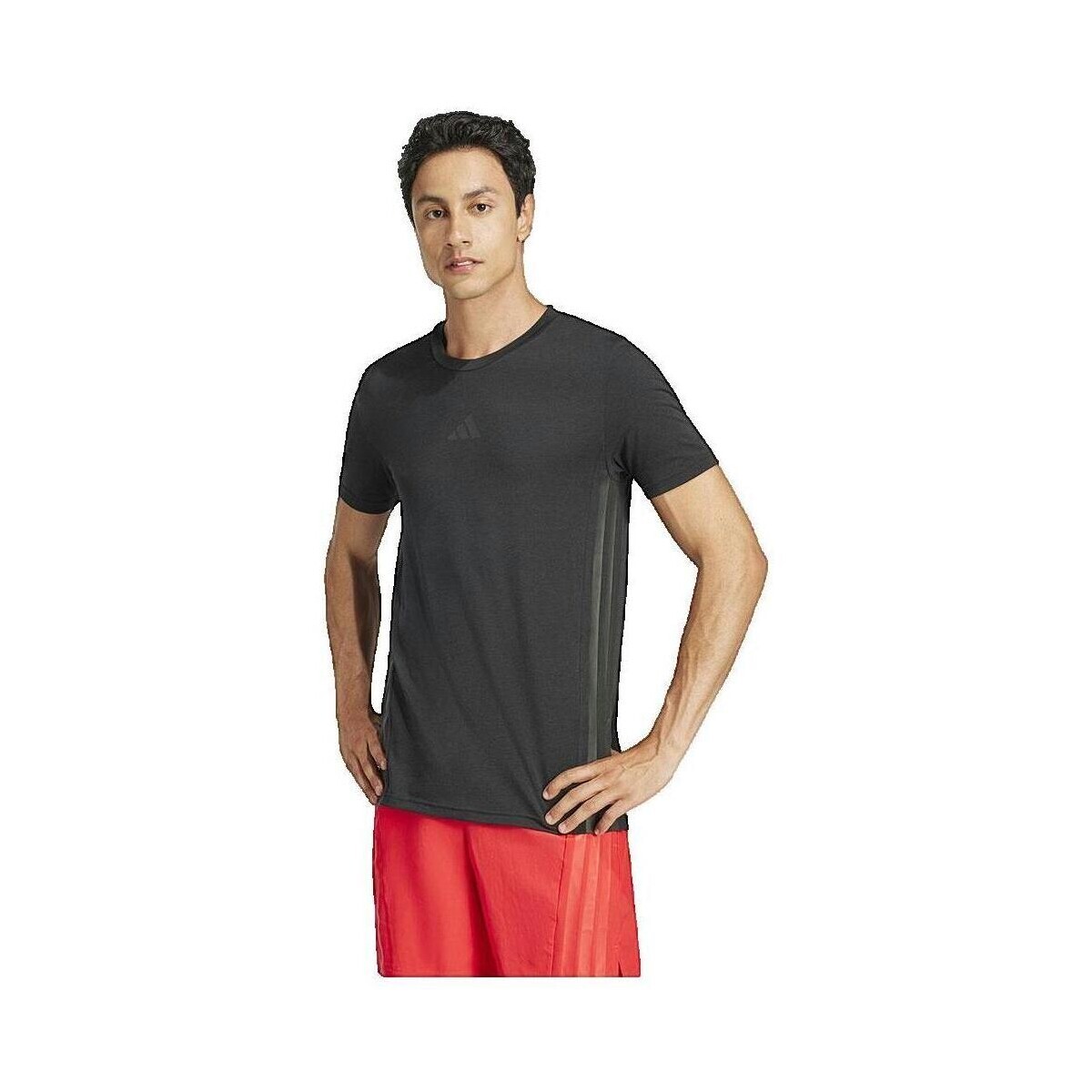 adidas  T-shirt  D4T 3 Stripes  Černá
