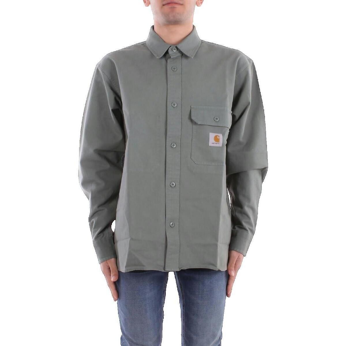 Carhartt  Chemise  Reno Shirt Jac Vert  Zelená