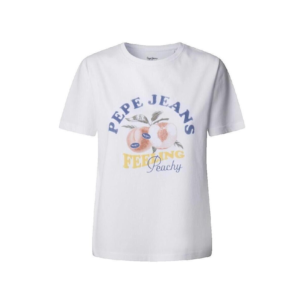 Pepe jeans  T-shirt Pepe Jeans Venusa blanc manches courtes col rond  Bílá