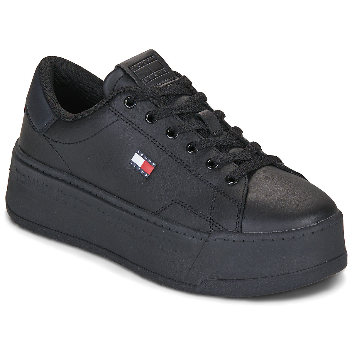 Tommy Jeans  PLATFORM LOGO SNEAKER  Černá