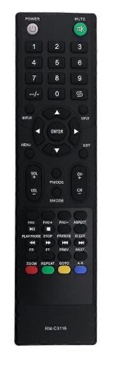 Eclipsera Náhradní dálkový ovladač RM-C3116 pro JVC TV