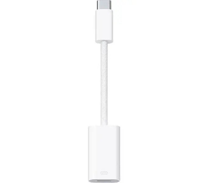 Adaptér Lightning - USB C bílý pro nabíječky a datové kabely