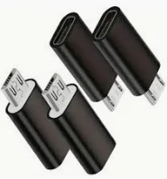Adaptér USB typ C-microUSB černý pro nabíječky a datové kabely